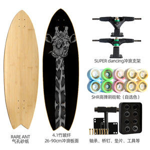 Land Carver Surf Skateboard  26 x 90cm Skateboard Equipped with Two types of Dynamic Steering Bracket