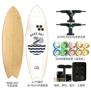 Land Carver Surf Skateboard  26 x 90cm Skateboard Equipped with Two types of Dynamic Steering Bracket