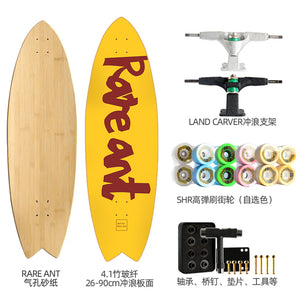 Land Carver Surf Skateboard  26 x 90cm Skateboard Equipped with Two types of Dynamic Steering Bracket