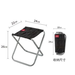 Folding Small Stool Bench Stool Portable Outdoor Mare Ultra Light Subway Train Travel Picnic Camping Fishing Chair Foldable