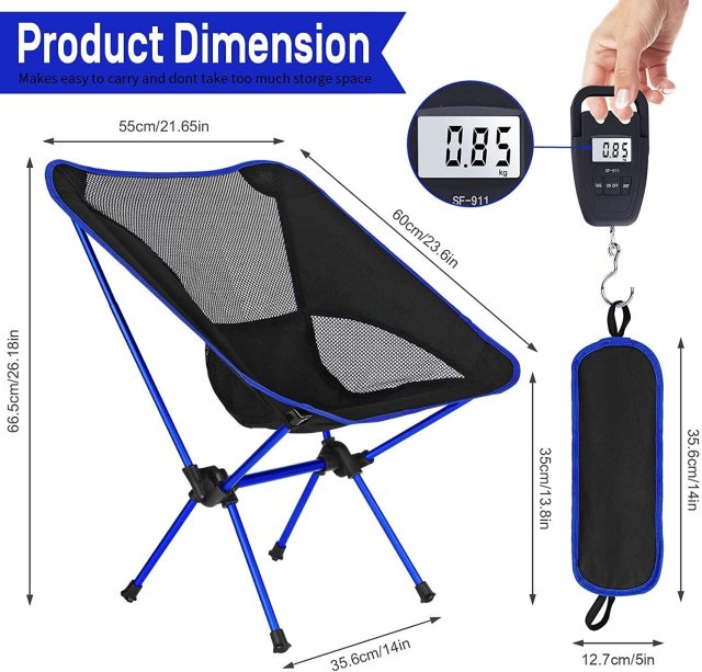 Outdoor Portable Camping Chair Oxford Cloth Folding Lengthen Camping Seat for Fishing BBQ Festival Picnic Beach Ultralight Chair