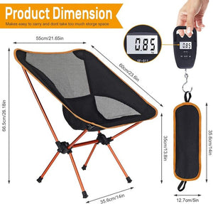 Outdoor Portable Camping Chair Oxford Cloth Folding Lengthen Camping Seat for Fishing BBQ Festival Picnic Beach Ultralight Chair