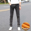 Men Jeans Slim Fit Skinny Denim Jeans Designer Elastic Straight Jeans Stretch Trousers Jeans Yong Men jean men pants plus Velvet