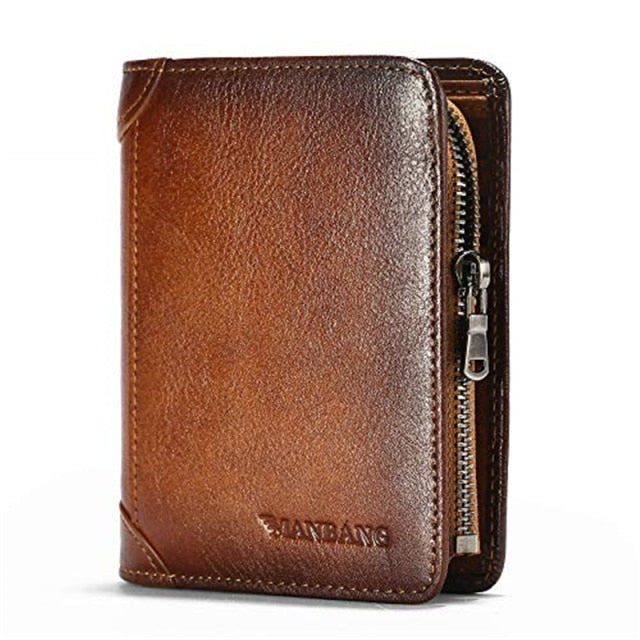 ManBang 2022/3 Genuine Leather Wallet High Quality Genuine Leather Mens Wallet For Passport/Credit Cards/Cell Phone/Driver's Licence/Money