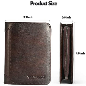 ManBang 2022/3 Genuine Leather Wallet High Quality Genuine Leather Mens Wallet For Passport/Credit Cards/Cell Phone/Driver's Licence/Money