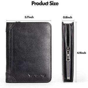 ManBang 2022/3 Genuine Leather Wallet High Quality Genuine Leather Mens Wallet For Passport/Credit Cards/Cell Phone/Driver's Licence/Money