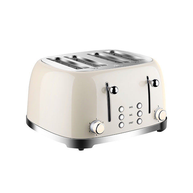 Toaster Stainless Steel Toaster Automatic 4 Pieces