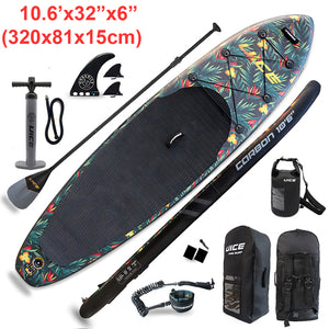 New for 2025/6 Upgraded Double Skinned Inflatable Stand Up Paddle Board SUP Dimensions: L320cm x W81 cm x D15 or L335cm x W83cm x D15cm