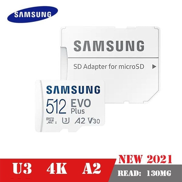 SAMSUNG EVO Plus Memory Card 32GB/SDHC 64GB/128GB/256GB/512GB SDXC Micro SD/TF Flash Cards MicroSD UHS-1 For Phone Drone Camera