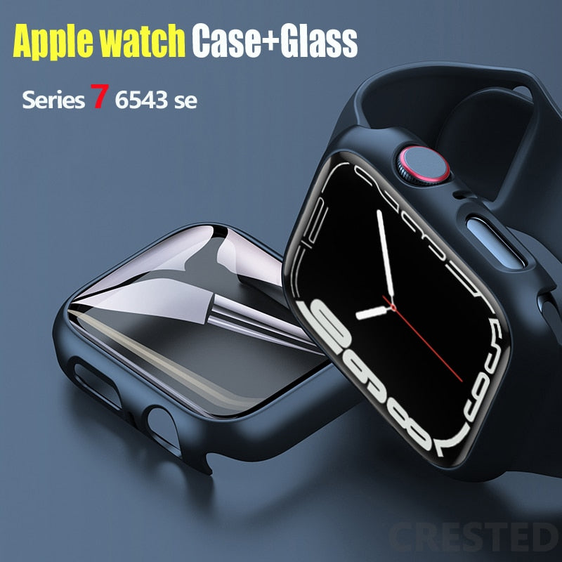 iWatch Accessories Screen Protector For Apple iWatch Series 3, 4, 5, 6, 7, 8 case sizes 38mm 40mm 41mm 42mm 44mm and 45mm