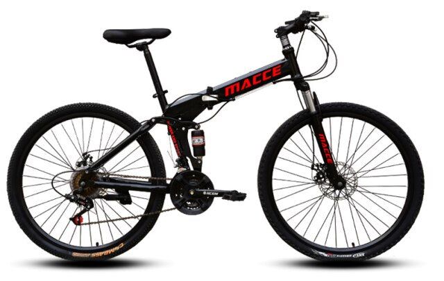 Folding Mountain Bike 26 Inches Double Disc Brakes Foldable Bike Multi-Color Optional Suitable For Adults