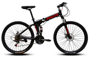 Folding Mountain Bike 26 Inches Double Disc Brakes Foldable Bike Multi-Color Optional Suitable For Adults