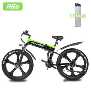 Electric Bike Mountain Bike Ebike 1000W Folding Bike 26 Inch Wheels Shimano 21-speed-gears Electric Bicycles Electric 4.0 Fat Tyre Bike 26 Inch Mtb Dual Battery Ebike