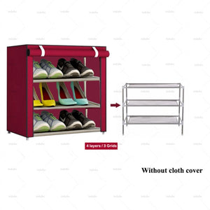 Multi-layer Simple Shoe Cabinet DIY Assembled Space-saving Shoe Organizer Shelf Home Dorm Storage Closet Dustproof Shoes Rack