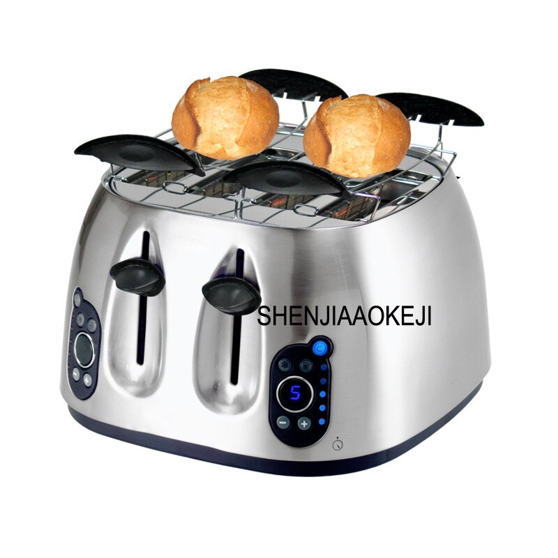 ST-6025 bread toaster Household automatic high-end stainless steel toaster 4 tablets Commercial toaster 220V 1600W 1PC