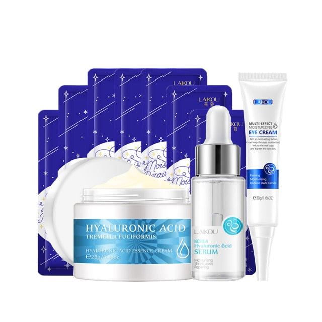 Facial Skin Care Set with a High Quality Nourishing Collagen Face Serum/Eye Cream with Hydrating and Rejuvenating Anti- Laugh Line  and Anti Aging Properties