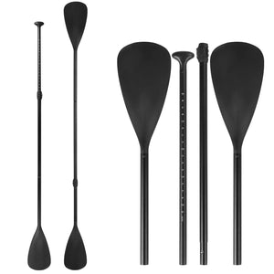 High Quality PRO 4-Piece Dual Purpose Adjustable SUP/Kayak Paddle for Stand Up Paddle Board or Kayak/Canoe with 2 Paddle Blades 1 Connecting Shaft and 1 T-Handle