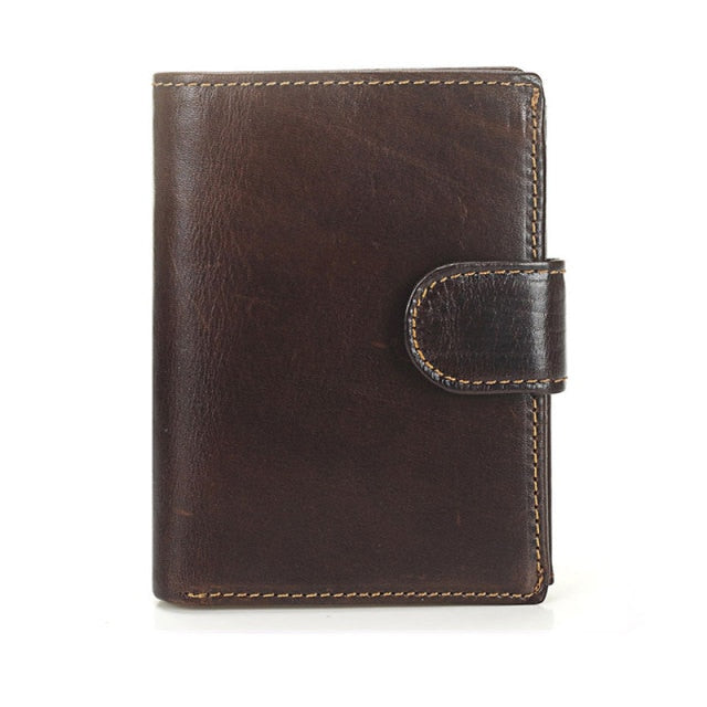 MACHOSSY Wallet Genuine Cowhide Leather Short Style  13.5cm x 10cm x 2cm