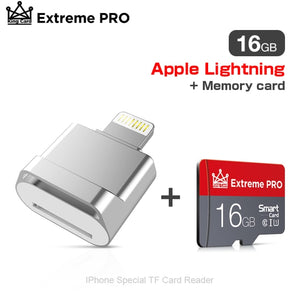 TF Card Reader Plug&amp;Play Lightning to Mini SD Adapter No Need Driver For iPhone 6/6s/6Plus/7/7Plus/8/X Usb/Otg/Lightning 2 in 1