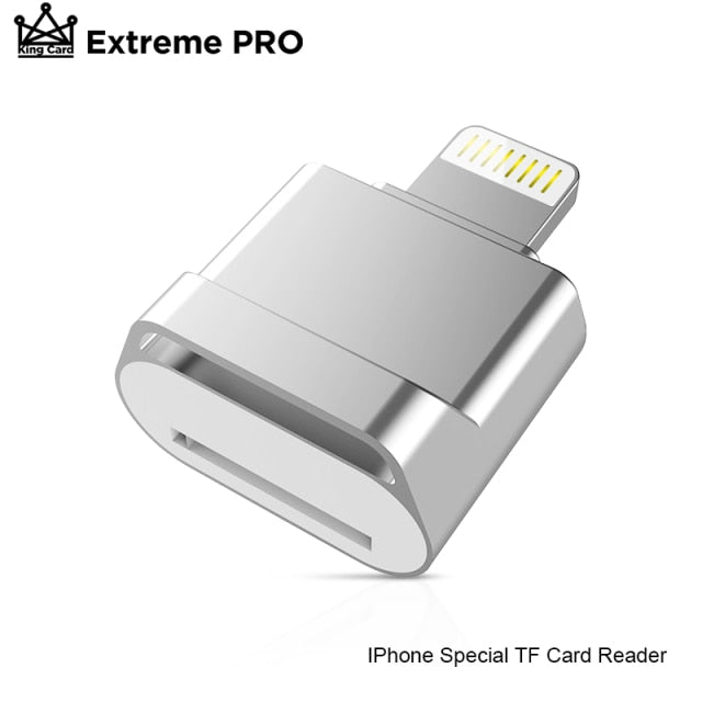 TF Card Reader Plug & Play Lightning to Mini SD Adapter No Need Driver For iPhone 6/6s/6Plus/7/7Plus/8/X Usb/Otg/Lightning 2 in 1