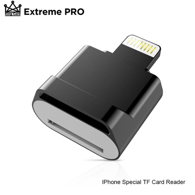 TF Card Reader Plug & Play Lightning to Mini SD Adapter No Need Driver For iPhone 6/6s/6Plus/7/7Plus/8/X Usb/Otg/Lightning 2 in 1