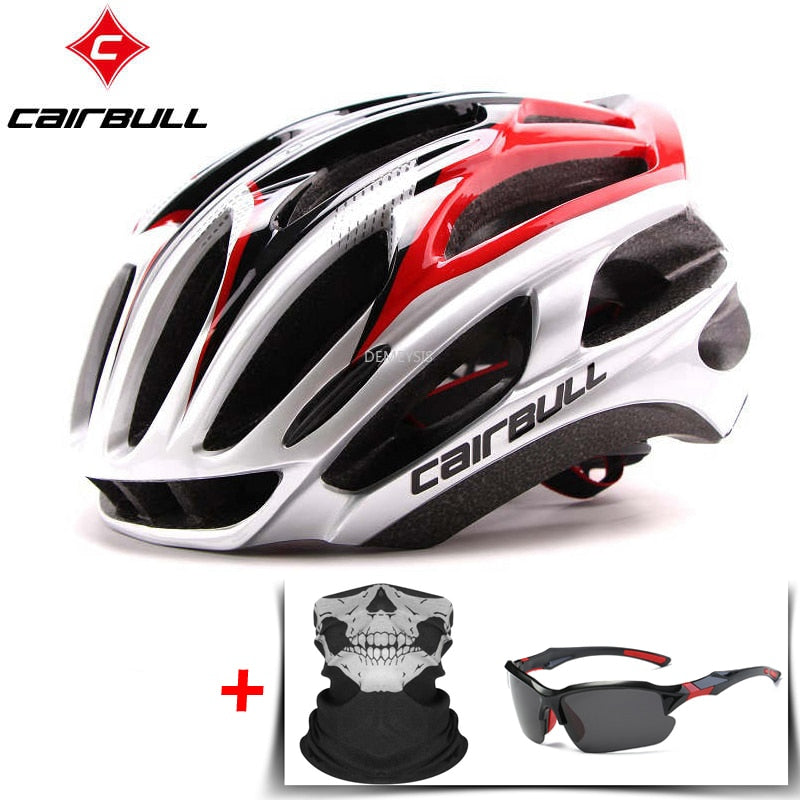 CAIRBULL Road/MTB/Mountain Bike Helmet Ultralight Bicycle Helmet for Men/Women Mountain Bike Riding Cycling Integrally-Moulded Helmet