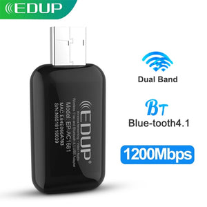 EDUP 300M-1300Mbps Mini USB3.0 Wifi Adapter Wifi Network Card Dual Band 5G/2.4GHz Wireless AC USB Adapter for PC Desktop Laptop