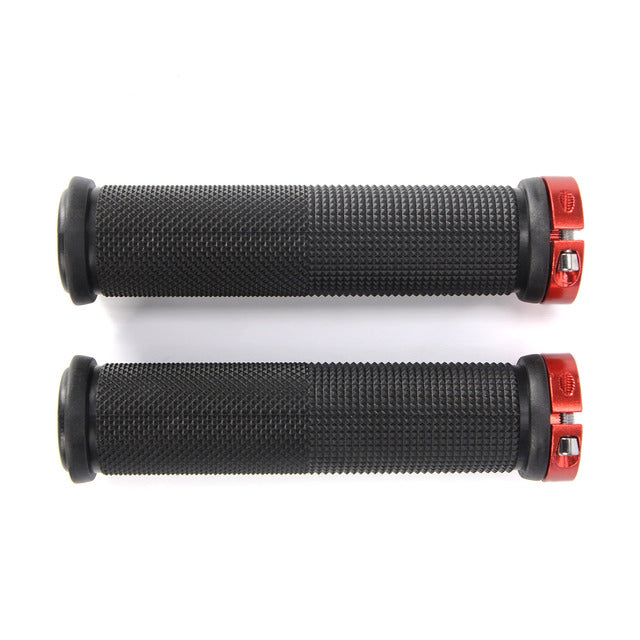 1 Pair Bicycle Handlebar Cover Grips Rubber Soft Anti-Skid Cycling Bike Grips MTB Mountain Road Bike Lock on Handle End Grips