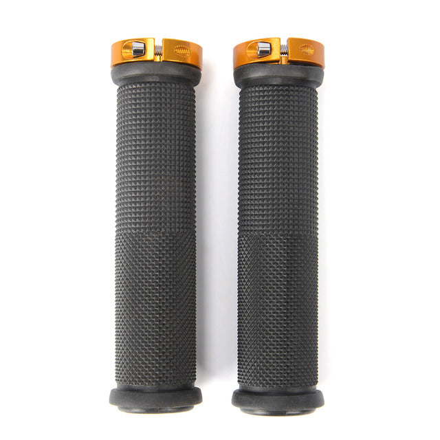 1 Pair Bicycle Handlebar Cover Grips Rubber Soft Anti-Skid Cycling Bike Grips MTB Mountain Road Bike Lock on Handle End Grips