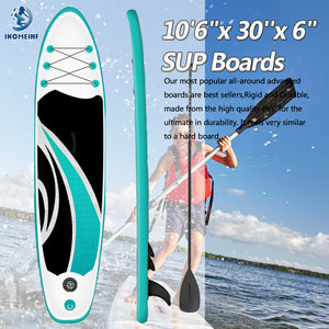 New for 2025/26 Inflatable Stand Up Paddle Board (SUP) Comes With Paddle, Pump, Leash, Fin, Backpack and Repair Kit