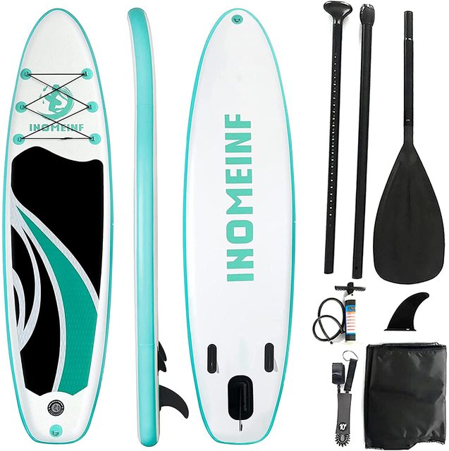 New for 2025/26 Inflatable Stand Up Paddle Board (SUP) Comes With Paddle, Pump, Leash, Fin, Backpack and Repair Kit