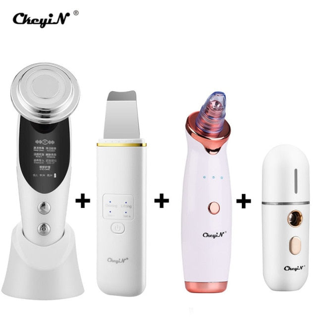 EMS LED Light Therapy Facial Massager with Ultrasonic Skin Cleaning Function. Helps To Maintain Your Skin in Top Condition by Rejuvenating, Moisturising, and Cleansing your skin