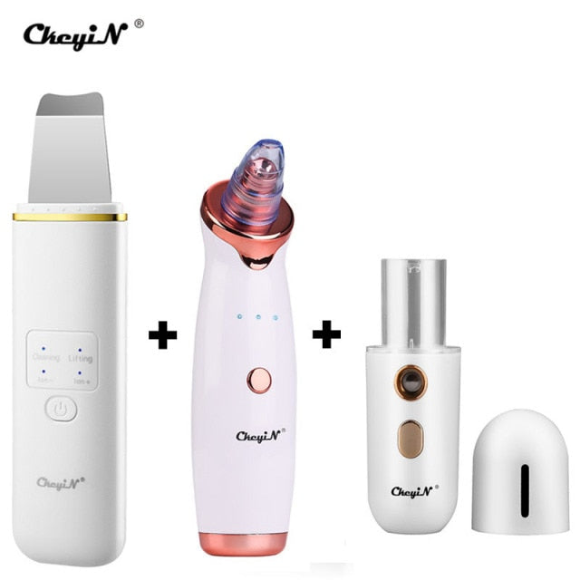 EMS LED Light Therapy Facial Massager with Ultrasonic Skin Cleaning Function. Helps To Maintain Your Skin in Top Condition by Rejuvenating, Moisturising, and Cleansing your skin