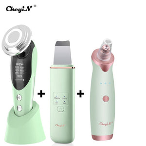 EMS LED Light Therapy Facial Massager with Ultrasonic Skin Cleaning Function. Helps To Maintain Your Skin in Top Condition by Rejuvenating, Moisturising, and Cleansing your skin