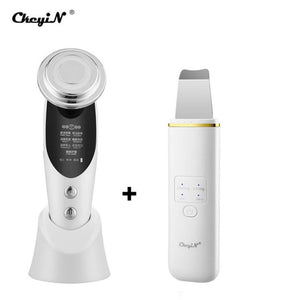 EMS LED Light Therapy Facial Massager with Ultrasonic Skin Cleaning Function. Helps To Maintain Your Skin in Top Condition by Rejuvenating, Moisturising, and Cleansing your skin