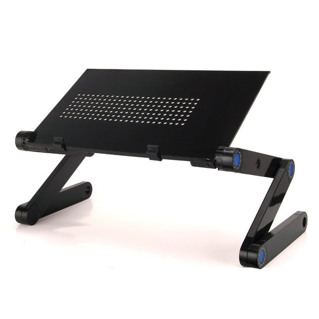 Cooling Fan Laptop desk Portable Adjustable Foldable Computer Desks Notebook Holder tv bed PC Lapdesk Table Stand With Mouse Pad