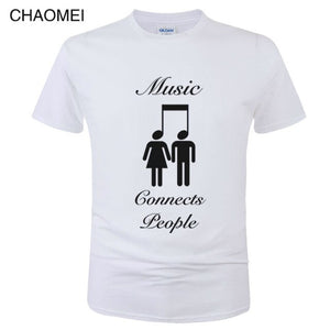 *Music Connects People* Creative Designer Cool Cotton T Shirt 2024/5 Collection