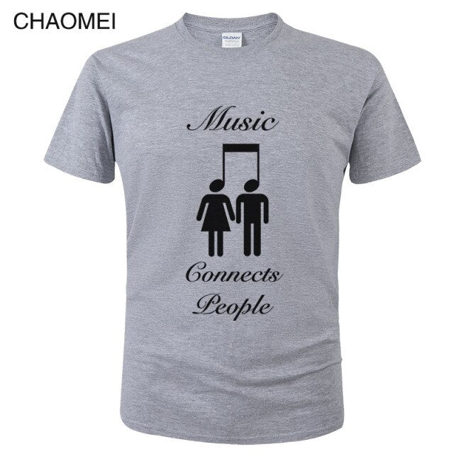 *Music Connects People* Creative Designer Cool Cotton T Shirt 2024/5 Collection