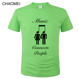 *Music Connects People* Creative Designer Cool Cotton T Shirt 2024/5 Collection