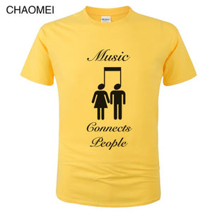 *Music Connects People* Creative Designer Cool Cotton T Shirt 2024/5 Collection