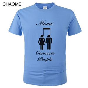 *Music Connects People* Creative Designer Cool Cotton T Shirt 2024/5 Collection