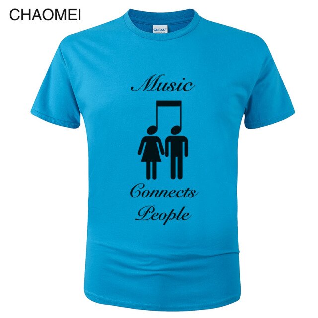 *Music Connects People* Creative Designer Cool Cotton T Shirt 2024/5 Collection