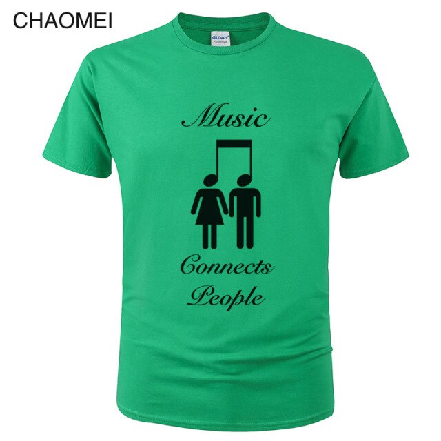 *Music Connects People* Creative Designer Cool Cotton T Shirt 2024/5 Collection