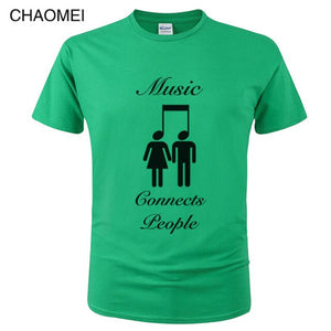 *Music Connects People* Creative Designer Cool Cotton T Shirt 2024/5 Collection