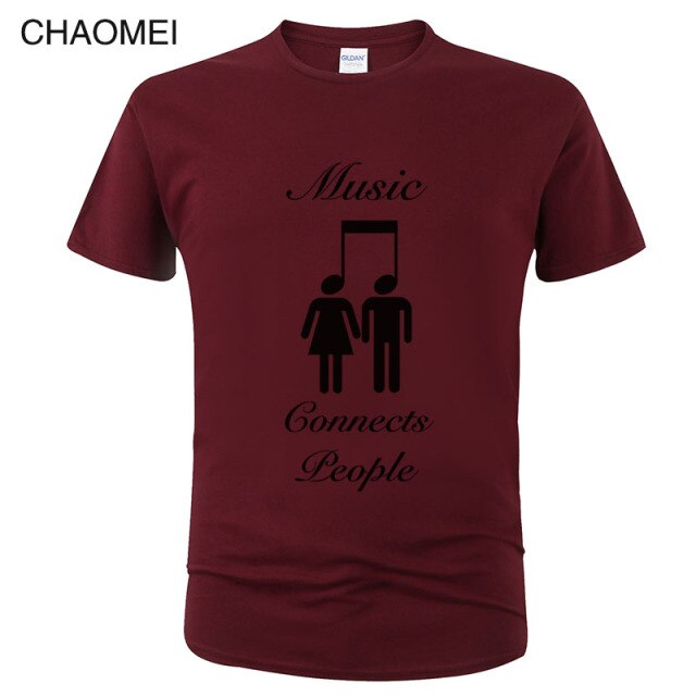 *Music Connects People* Creative Designer Cool Cotton T Shirt 2024/5 Collection