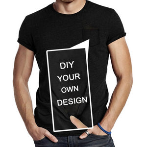 Notting Hill Nomad: Send Your OWN Design Brand Logo Picture Custom Men Women DIY Cotton Pocket T-Shirt Short Sleeve Casual Tops Drop Shipping