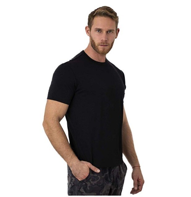 2025 Men's Merino Wool T Shirt Base Layer Wool Tee 100% Shirt Men 170grm Breathable Anti-Odour S to XXL