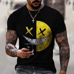 Summer XOXO Pattern 3d Printed T-Shirt 2025/26 New Trend Fashion Mens Street Casual Handsome Sweatshirt