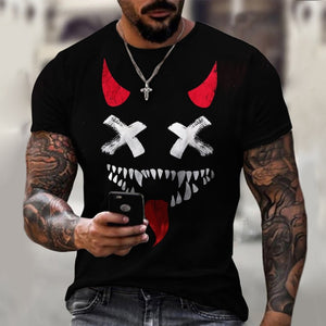 Summer XOXO Pattern 3d Printed T-Shirt 2025/26 New Trend Fashion Mens Street Casual Handsome Sweatshirt