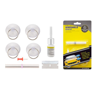 Windshield Repair Kit Fix Car Windscreen Bullseye Rock Chip Crack Scratch EDF88